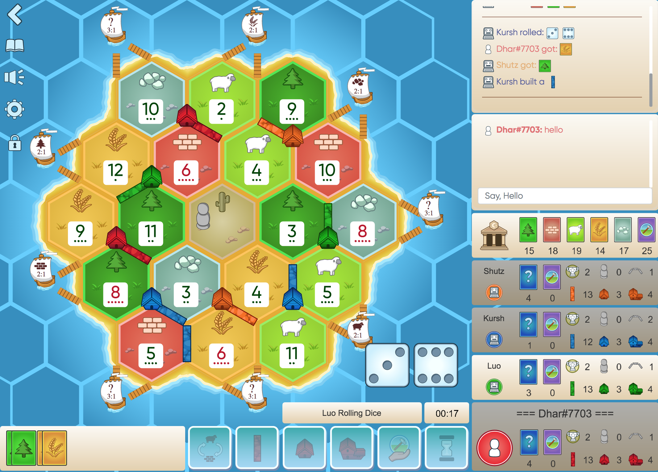 play settlers of catan